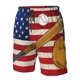 thumbnail image 4 of Fotbe American Flag And Baseball Trajes de Baño Estampados para Hombre, Shorts de Verano de Secado Rápido, Ropa de Playa, Bañadores-3X-Large, 4 of 6