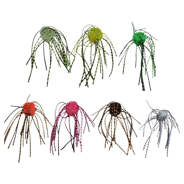 10pcs Soft Fishing Lure Dice Shape Whisker Design Bri ght Color Bait