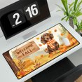 thumbnail image 3 of Welcome Fall Dachshund Cozy Autumn Field Pumpkins Golden Leaves Desk Mat Full Keyboard Mouse Pad Wiener Dog Lover Gifts Idea Large Mousepad - 12013, 3 of 5