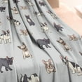 thumbnail image 3 of Boston Terrier Blanket,Comfortable Soft Flannel Throw Blanket,All Season,Warm Lightweight Blankets for Sofa Bed Couch Living Room Chair,60"x80"(150x200cm), 3 of 4