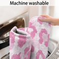 thumbnail image 5 of Pink and Pink Of Leopard Print Bathroom Rugs Mat,Non Slip Microfiber Bathroom Rug,Rubber Backing,Soft Bathroom Mats for Bathroom Floor,Tub and Shower,17x27in(43x68cm), 5 of 5