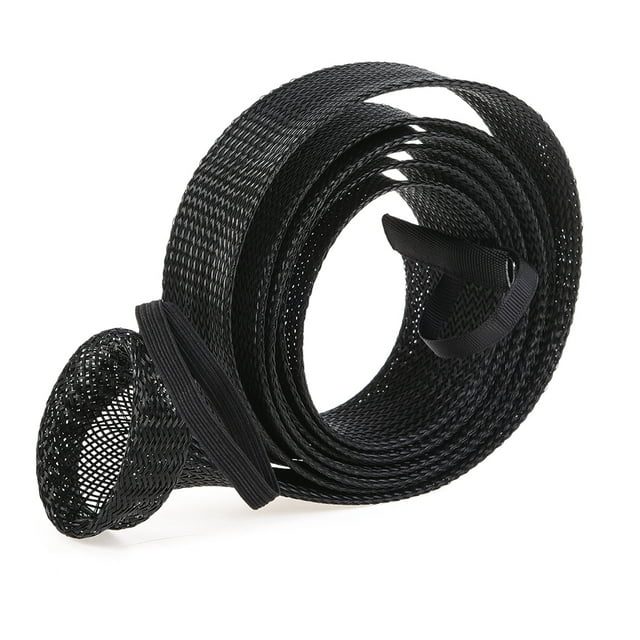 LEO Breathable Mesh Fishing Rod Sleeve with Lanyard, 190cm, Heat-Resistant & Expandable, Multiple Color Options (Black)
