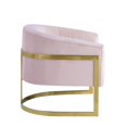 thumbnail image 3 of Traxmon Chaise d'Appoint en Velours Rose, 3 of 4
