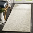 thumbnail image 3 of SAFAVIEH Blossom Travis Geometric Wool Runner Rug, Silver/Ivory, 2'3" x 6', 3 of 6