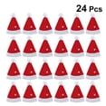 thumbnail image 4 of FELTECHELECTR 24 mini sombreros navideños de moda para fiestas, envoltorios de piruletas, tapas para botellas de vino y dulces., 4 of 6