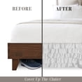 thumbnail image 1 of Elegant Comfort Leila Collection Multi-Ruffle Bed Skirt, 1500 Thread Count Egyptian Quality, Easy Fit Dust Ruffle, 15 inch Drop, Wrinkle and Stain Resistant, MultiRuffle, Twin, Snowy White, 1 of 6