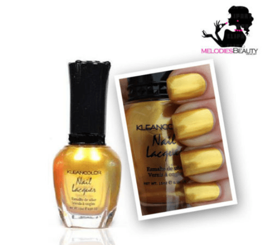 metallic gold nail polish