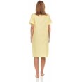 thumbnail image 4 of Dream8teen Women's Snaps Front Closure House Dress Sleeveless Woven Housecoat Duster Lounger Robe 2010 Yellow Lace Trim 5X-Large, 4 of 24