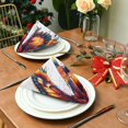 thumbnail image 3 of Napkin Satin Napkin 20*20Inchx6 Kitchen Towel Dinner Plate Towel Decorative Towel Napkin Tea Towel Suitable For Kitchen Table Cool Colored Butterfly, 3 of 8