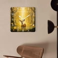 thumbnail image 4 of 10 Inch Wall Clock Battery Operated Silent Clock Decorative for Office, Kitchen, Outdoor, Living Room，Wolf Bird Forest Landscape Nature Creative, 4 of 4