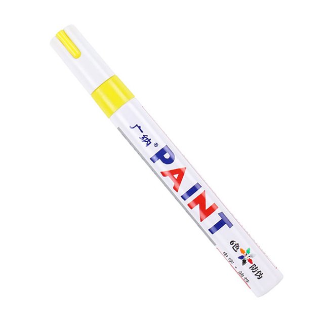 CAROOTU Colorful Paint Marker 12-Pack Water-based Paint Pen Soft Tip Brush Marker Pen for Writing Drawing