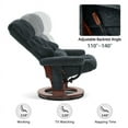 thumbnail image 4 of MCombo  Swivel Recliner with Ottoman, Reclining Chair with Massage, Chenille Lounge Chair for Living Room Bedroom 4441 Grey, 4 of 5