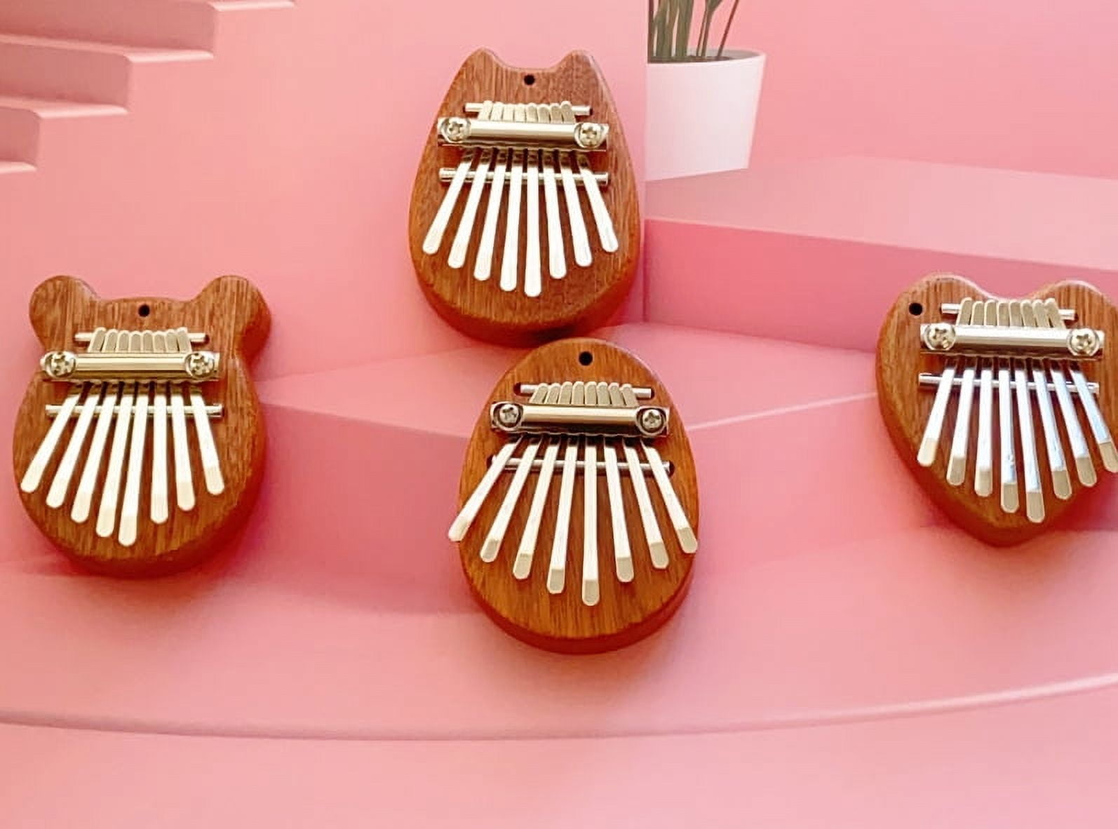 8 Key Mini Wooden Kalimba High Quality Exquisite Finger Thumb Piano Marimba Musical Good Accessory Pendant Gift