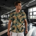 thumbnail image 3 of Wukai Camouflage Rabbit Print Men's Short-Sleeved Mesh T-Shirt,Quick-Dry Short Sleeve Workout T-Shirt-X-Small, 3 of 8