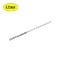 thumbnail image 1 of Uxcell Brocas de Tornillo Recubiertas de Diamante Métricas de Acero de Alta Velocidad Tono Plateado 2pcs 1mm, 1 of 5