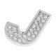 thumbnail image 1 of Pegatinas 3D de números y letras con diamantes de imitación para decorar el coche o el hogar J, 1 of 9