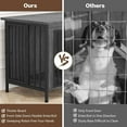thumbnail image 6 of POAO 31.5" L Dog Crate Furniture for Dog, Heavy Duty Dog Crate for Small Dog(20-35 Pounds), Dog Kennel Furniture Indoor as TV Stand,Dark Grey, 6 of 6
