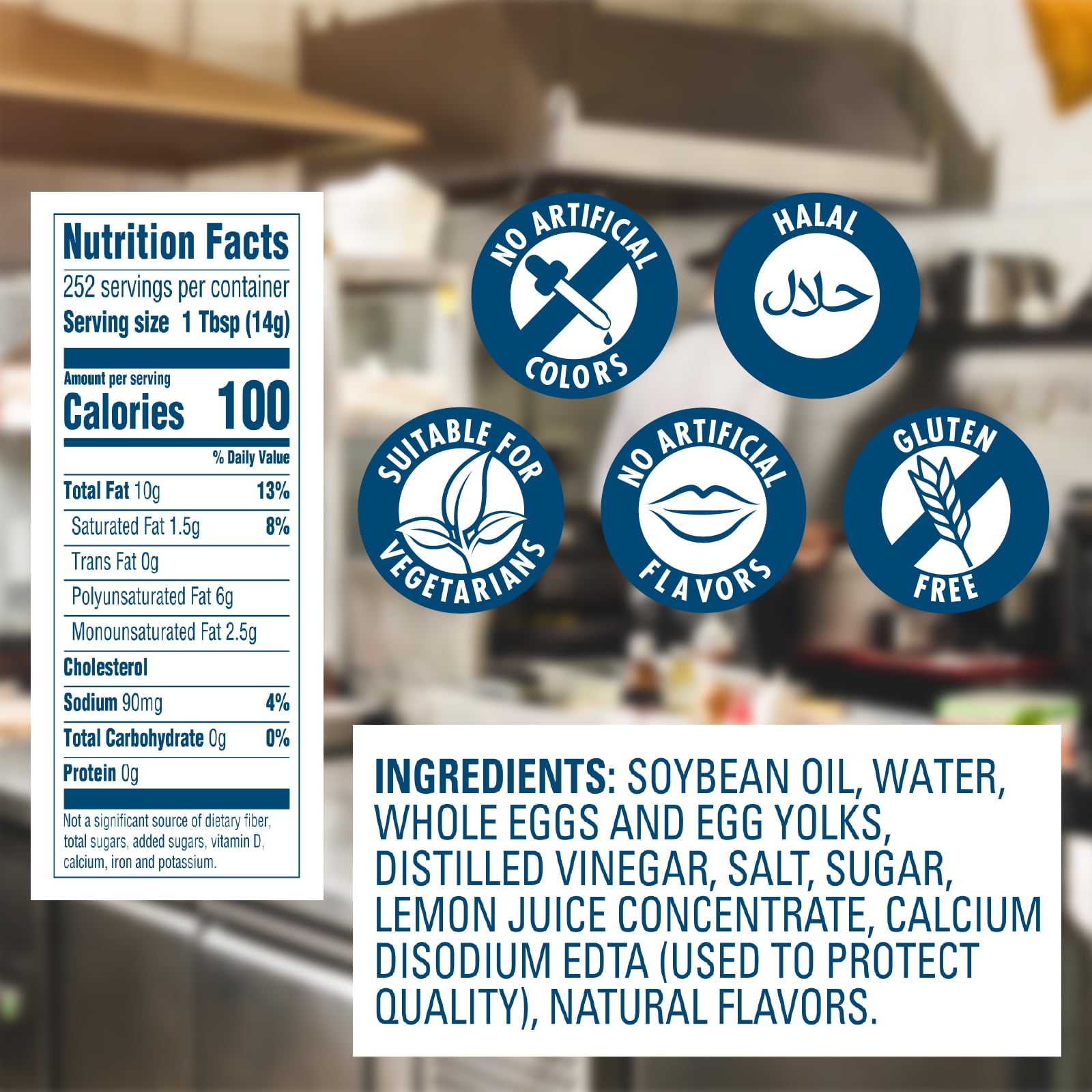 Best Foods Real Mayonnaise, Sandwich Spread and Condiment, Gluten Free, 1 Gallon, 128 oz