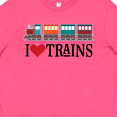 thumbnail image 4 of Inktastic I Love Trains Youth T-Shirt, 4 of 5