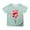 Mint Green, variant on Hienoo Toddler Girls Valentine's Day T Shirt Short Sleeve Graphic T-Shirt, Sizes 3-13