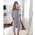 thumbnail image 2 of Conjunto de Jogger para Mujer PRETTYGARDEN Manga Larga Gris Talla L, 2 of 5