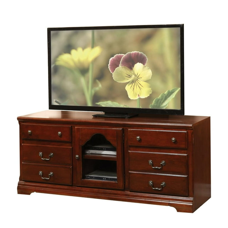 Walmart cherry wood tv stand deals