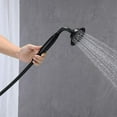 thumbnail image 3 of Bathroom Tub Filler Freestanding Bathtub Faucet Black Floor Mounted&Handle Showe, 3 of 6