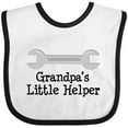 thumbnail image 3 of Inktastic Grandpa's Little Helper Boys or Girls Baby Bib, 3 of 4