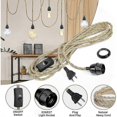 thumbnail image 4 of Rope Chandelier, Retro E27 Socket With 4.5 Meter Electric Wire And Switch, For Rope Pendant Lamp(bulb Is Not Included),superma, 4 of 5