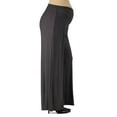 thumbnail image 2 of 24seven Comfort Apparel Elastic Waist Flared Leg Maternity Palazzo Pants, 2 of 3