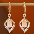 thumbnail image 2 of Angel Eyes Opal Pendientes para Mujeres Pendientes de la gota de luz francesa, 2 of 5