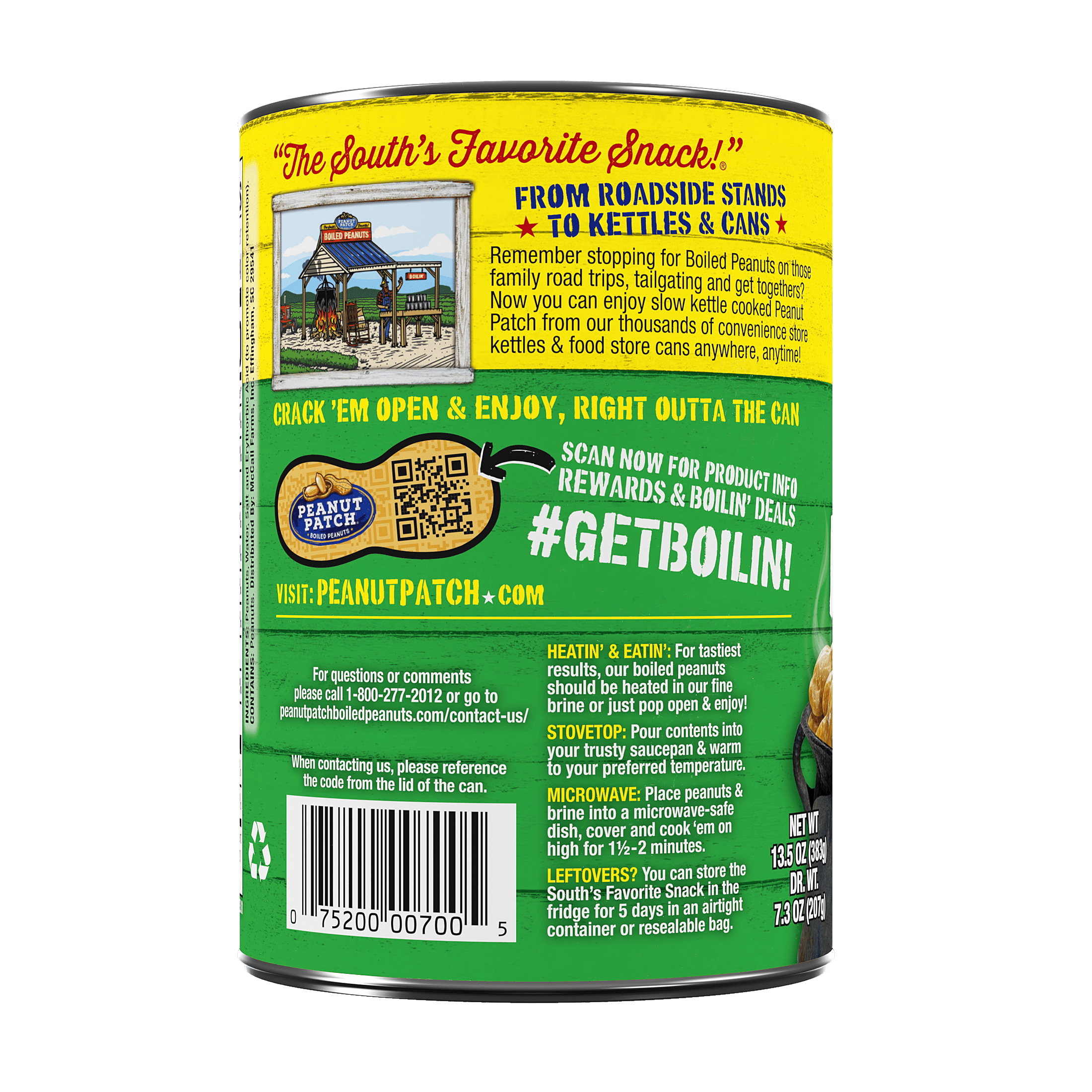 (24 pack) Peanut Patch Original Boiled Peanuts, 13.5 oz