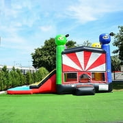 JumpOrange Ninja Bounce House Water Slide for Kids and Adults (with Blower)