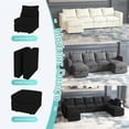 thumbnail image 4 of Pemberly Row Modular 3-Seat Sofa with Wooden Frame Convertible Sectional Sofa, 4 of 4