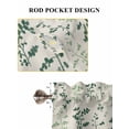 thumbnail image 6 of Sage Green Botanical Living Room Curtains 2 Panel, Rustic Country Spring Floral Summer Leaf Cafe Window Treatment, Farmhouse Bedroom Bathroom Kitchen Curtains Drapes 104"x54", 6 of 6
