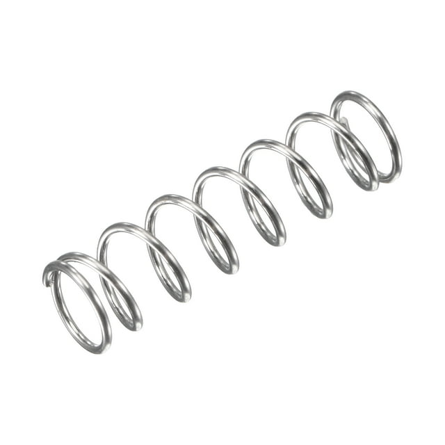 Unique Bargains 7mmx0.7mmx25mm 304 Stainless Steel Compression Spring 11.8N Load Capacity, 20pcs