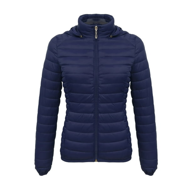 Ailaofu Women's Quilted down jacket, Stand Collar Lightweight Zip Padded Gilet
