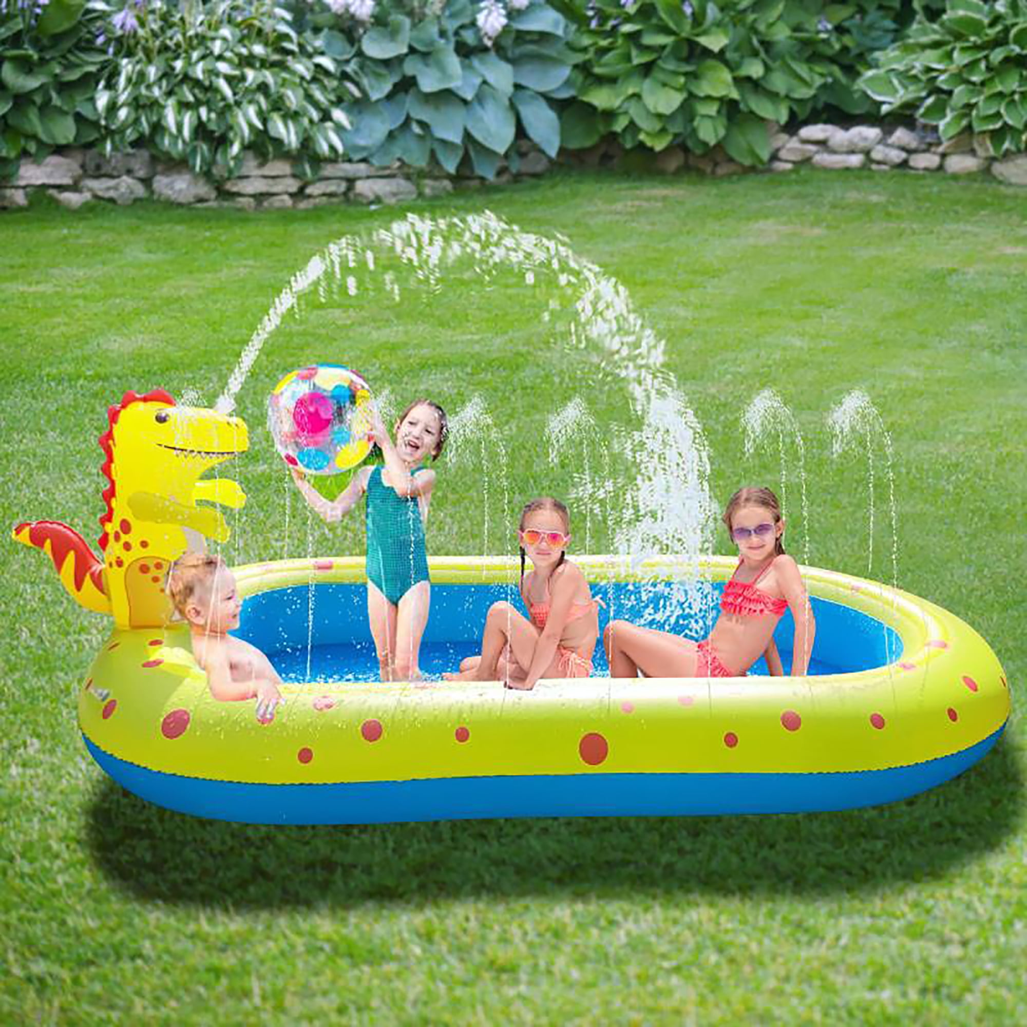 dinosaur inflatable pool