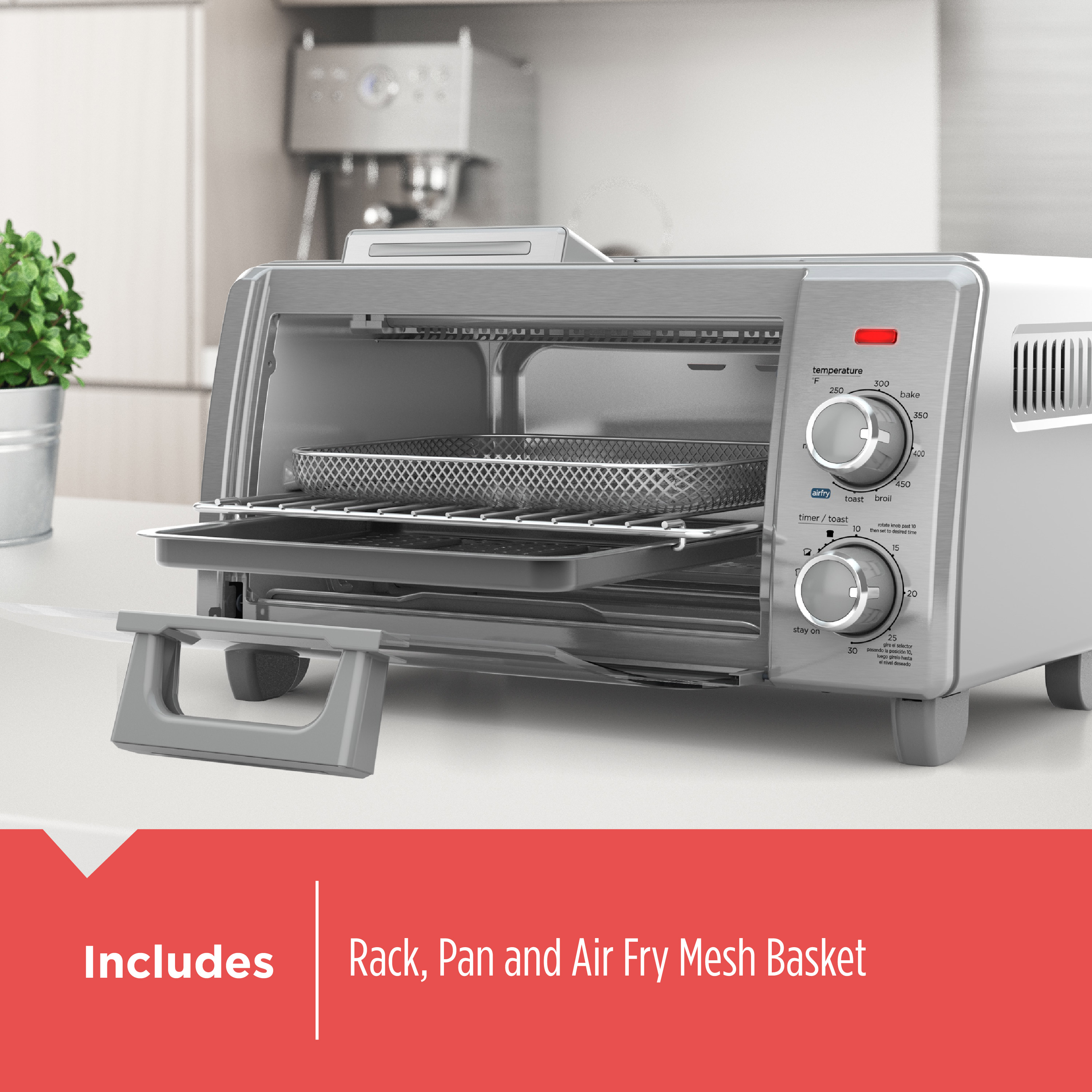 Black+Decker Crisp 'N Bake Air Fry 4-Slice Toaster Oven photo 2