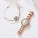 thumbnail image 3 of Reloj de de Rosa para Mujer, Cadena de Mano, Elegante Reloj de , Brazalete, Regalo - Reloj de Sunnimix reloj de cuarzo para mujer, 3 of 8