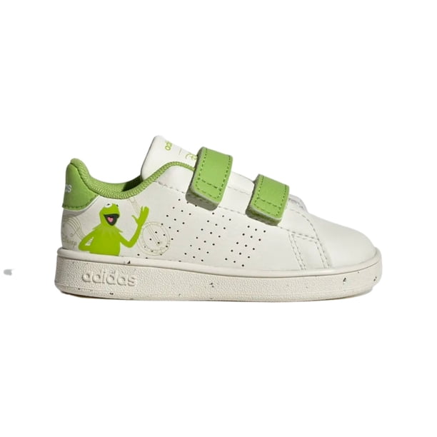 Tenis Casual Adidas Advantage Muppets Blanco- Verde GY6586 Bebé Unisex 13cm