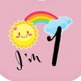 thumbnail image 4 of Inktastic I'm 1- First Birthday Sun Rainbow Boys or Girls Baby Bib, 4 of 4