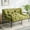 Corded Green, variant on 6" Futon Mattress Full Size, Tufted Futons Sofa Couch Bed with Twisted Rope Design Edging, Thick Corded Fabric Floor Mattress for , Shredded  Filling (Frame Not Included),