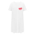 thumbnail image 2 of House Coats for Women with Zipper Short Sleeve Long Length Knit Robe Bathrobe 1 Pc, 2 of 7