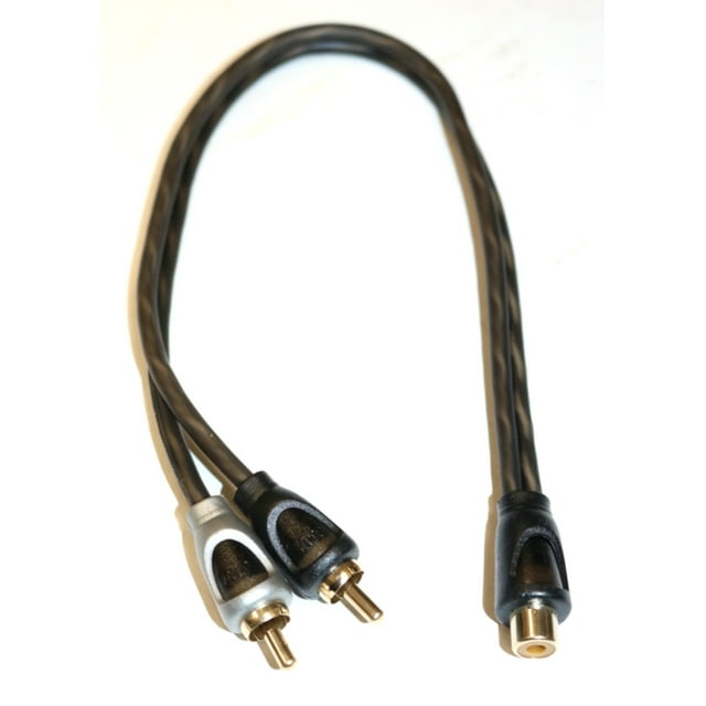Connecteur RCA Y Femelle vers Deux Mâles, Câble d'Entrée