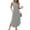 Grey, variant on LOVZFMLL Summer Dresses for Women 2025 Sleeveless V Neck Smocked Tank Dress Casual Loose Beach Vocation Long Maxi Dress with Pockets Wine S