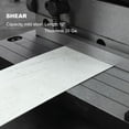 thumbnail image 5 of Kaka Industrial Metal Brake, 8 inch, 3-in-1 Combination Shear Brake Roll Machine, 20Ga, 90 degrees Slip Roll Machine 3-in-1/8, 5 of 8