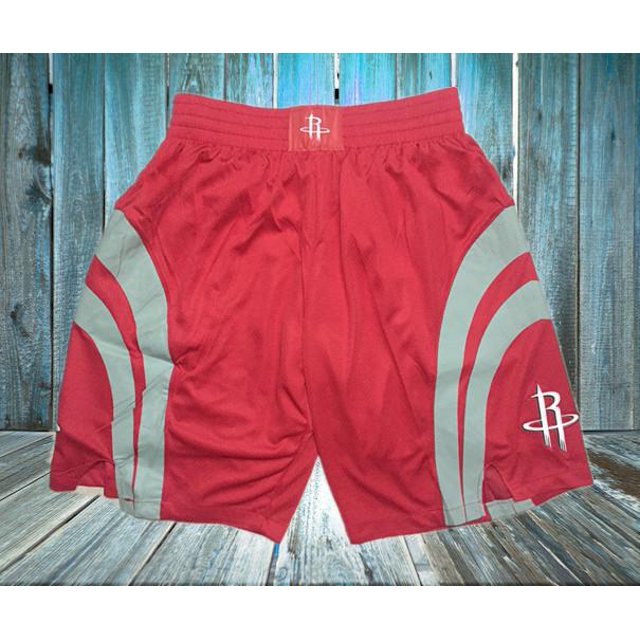Rockets Retro Full Embroidered Zipper Pocket Shorts Basketball Embroidered Shorts Shorts Copy Player Name Jersey