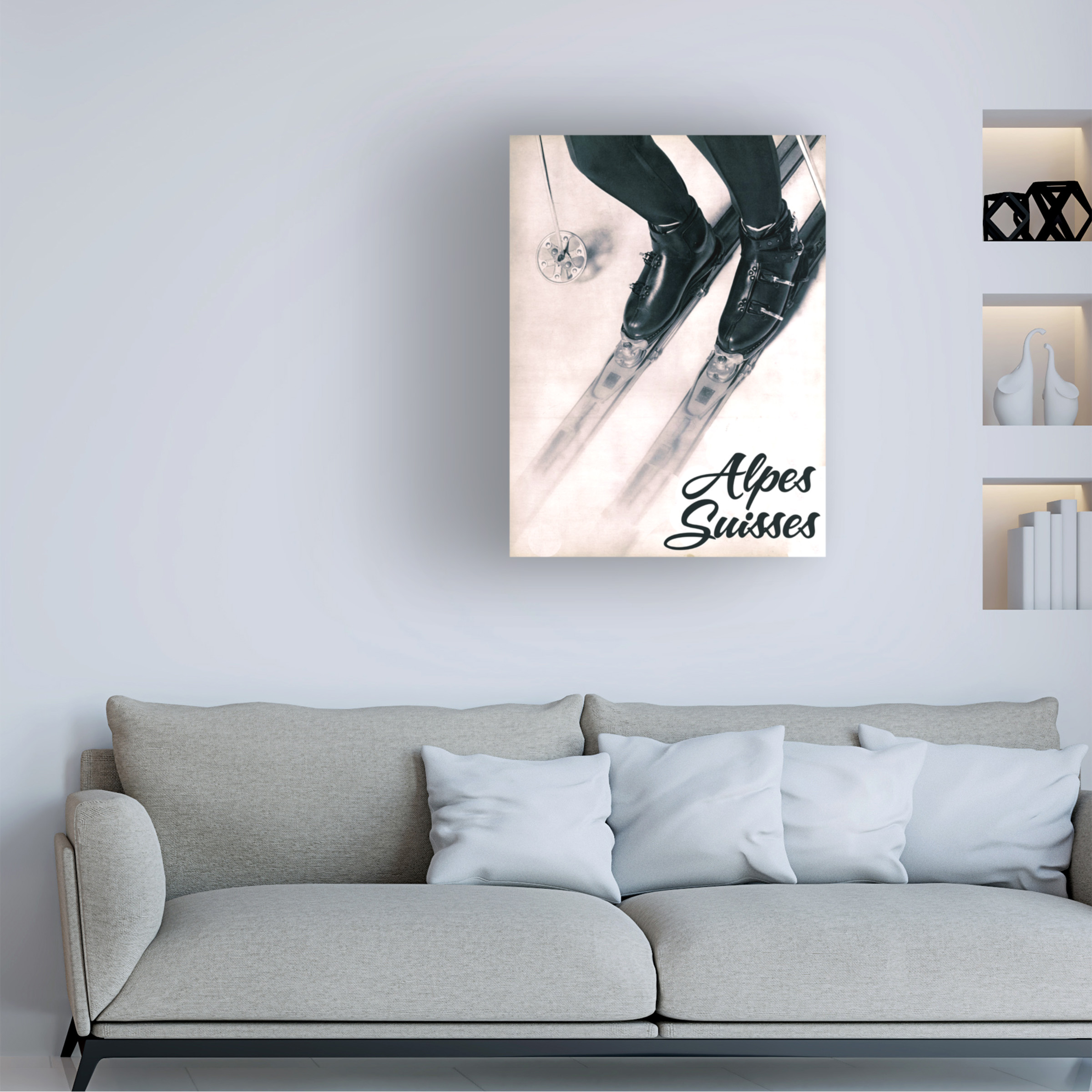 Vintage Apple Collection 'Alpes Suisses' Canvas Art