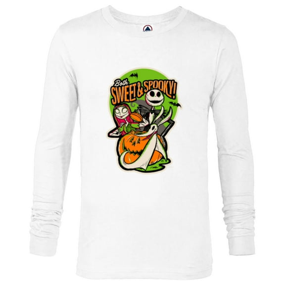 Disney 100 Nightmare Before Christmas Halloween Sweet Spooky - Long Sleeve T-Shirt for Men - Customized-White